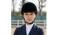 Velvet Riding Helmet Velvety Helmet with Adjustable Dial Riding Hat with Chin Strap Padded Safeguarding for Horse Riders