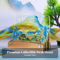 Creative Gift 3D Paper Carving Memo Pad Carved Tear-Remove Paper Sculpture Calendar Multi-Functional for Adults, Study Room, Home, School
