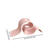3D-Printed Flower Holder with Open Channel Curved Sculptural Flower Holder Minimalist Decor Matte for Decorators