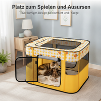 Cat Birthing Whelping Box Pet Delivery Room Scratch-Resistant Enclosed Rectangular Cat House