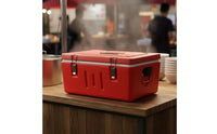 Thermal Food Box Removable Inner Pans Insulated Food Pan Carrier Leak-Resistant Latches Stainless Steel Insert Insulated Container