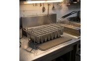 Stainless Steel 8 Slot Taco Basket Commercial Taco Frying Basket Safe Comfortable for Chefs