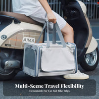 Soft-Sided Pet Tote Large Capacity Creature Carrier Spacious Interior Easy Entry for Veterinary Visits