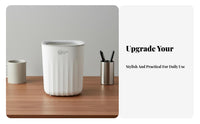 Desktop Trash Can Stylish Appearance Desktop Waste Basket Mini Trash Can Pressure Holder Design Mini Wastebasket Space-Saving