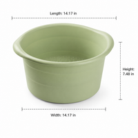 Deep Soak Tub Foot Soaking Tub, Pedicure Foot Spa with Massage Rollers, 27.5cm x 19cm Basin for Relaxation, Home Care