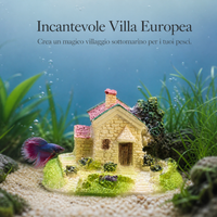 Aquarium Decoration European-Style Villa House Ornament for Fish Tank Landscape