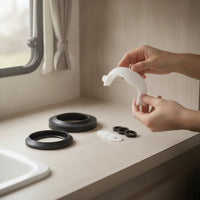 RV Commode Seal Replacement Kit Compatible Commode Seal Replacement Kit Optimal Fit for Recreational Vehicle Washroom