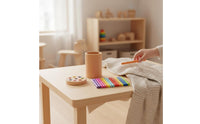 Early Learning Wooden Peg Sorting Toy Develops Hand-Eye Coordination Color Sorting Cylinder for Toddlers, Kids