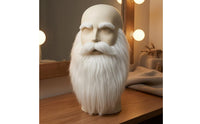 Santa Beard Set Elastic Straps White Santa Costume Beard Soft-Textured