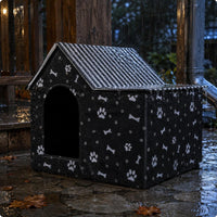 Foldable Pet House textile Covered Foldable Cat House Arched Entrance Cat Shelter for Cats