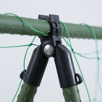 Garden Trellis for Climbing Plants, Heavy Duty Coated Steel Garden Stakes, Reinforced Plant Support Kit with Clips, Metal Cucumber Trellis