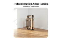 Pilates Reformer Space Saving Pilates Reformer Bed Easy Storage Adjustable Core Training Bed for Sedentary People, Postpartum Women, Home, Studio, Gym
