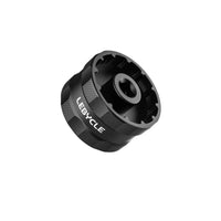 Double-endedEnded Bottom Bracket Socket Anti-Slip Bottom Bracket Removal Tool Machined Cycle Tool with Knurled Grip Compact for Mechanics, Bike Builders, Workshop