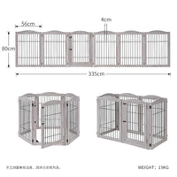 饼可可狗围栏宠物栅栏室内可折叠笼子大中小型犬自由拼接伸缩狗屋