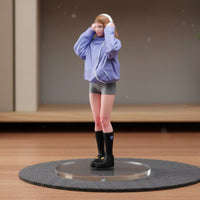 1/18 Headphone Girl Figurine Fine Detail Hand Painted Scale Model