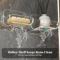 Adhesive Cosmetic shelf Transparent Design Adhesive shelf Easy to Install