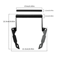 Shock Absorbing Handlebar Extension Cross Bar Easy to Install Motorbike Phone Mount Bar for Touring