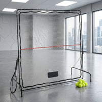 Tennis Rebounder Net Adjustable Tennis Rebounder Heavy-Duty Deflector Practice Wall for Coaches, Backyard, Driveway