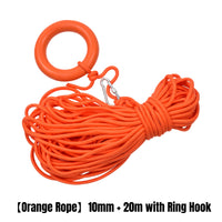 Buoyant Assistance Rope with Hook Lightweight Buoyant Rope with Hook Flotation cord for Rescuers, Boaters, Boating