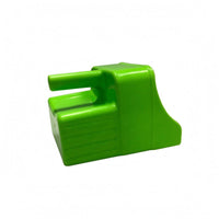 Green Plastic Feed Shovel Ribbed Grip Feed Shovel Thickened Body Open-Front Scoop Integrated Handle