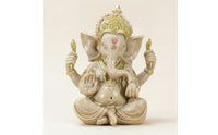 Hindu Ganesha Statue Spiritual Deity Statue Resin Deity Figurine Carved for Altar