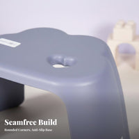 Cartoon Design CumulusShaped Seat Cute Appearance Small Stool Heart embellishment children's Furniture Multi-Use for young children, infants, Parents, Kindergarten, Playroom, Bathroom, Living Room