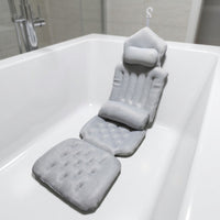Padded Bathtub Bath Cushion with Hanging Loop Soft Full Body Bath Pillow Non-Slip Skin-Friendly for Home Bathroom