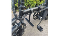Slim-Design Bike Footrest with Clamp Stable Clamp-on Footrest Lightweight Electric Bicycle Foot Peg Rust-Resistant for Electric Cycle