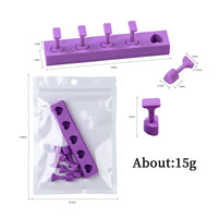 Nail Stand with Removable Holders Nonattractive Press-on Nail Stand Stable Sturdy for Manicurists