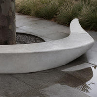 UHPC Concrete Tree Planter Bench Outdoor Terrazzo Landscape Seating