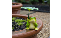 Cute Design Turtle Statue with Foliage Umbrella Indoor & Outdoor Use Miniature Turtle Garden Ornament Weather-Resistant Tortoise Lawn Ornament Weatherproof for Plant Lovers, Gardeners, Flower Pot, Patio, Balcony, Desktop