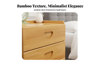 With Drawers 2-Drawer End Table Large Capacity Nightstand Retro Design Bedside Cabinet Ample Storage for Apartment Dwellers, Students, Homeowners, Guest Room, College Dorm, Entryway, Closet