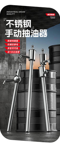 Stainless Steel Manual Oil Drum Pump with High Flow, Explosion-Proof and Anti-Static