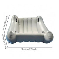 Inflatable Kids Sofa Ribbed Seat PVC Lounge Sofa Segmented Construction Seating