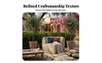4 Pieces sectional Garden Sofa Nordic Design Outdoor Furniture Waterproof Patio Seating Set for guest accommodation Businesses, Families, retreat, rearyard, Deck