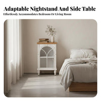 Irregular Block Pedestal Wabi-Sabi aesthetic Nightstand Distressed Finish Side Table for Interior Designers, Homeowners, Bedroom, Living Room, Lounge Area