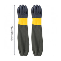 Textured Grip Chemical-Resistant Gloves Anti-Slip Corrosive-Resistant Gloves 70 Cm