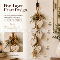 跨境新品Hanging heart-shaped wall decoration悬挂式心形墙饰