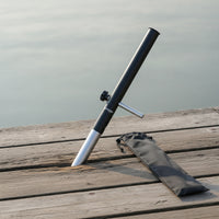 Fishing Rod Support Stand Long-Casting Fishing Rod Holder with Peg Adjustable Ground Insert Pole Holder for Surfing Fishermen, Anglers, Shorelines