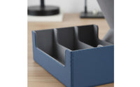 3-Row Card Storage Box Soft Flannel Lining Large Trading Card Case Deck Holder Box Secure Closure