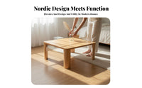 Nordic design Foldable Coffee Table Space-Saving Folding Leg Center Table Portable Living Room Furniture Minimalist Aesthetic for Homeowners, Design aficionados, Apartment Dwellers, Small Spaces, Lounge Area