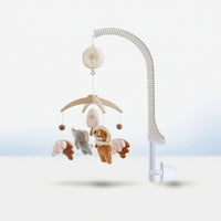 Mobile with Arm Curved Infant Mobile with Soft Toys Adjustable for Infants, Nursery