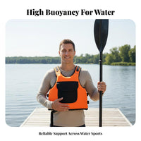Kayaking Flotation Aid Multiple Pockets Kayaking Flotation Vest Lightweight Flotation Vest Ease of Movement Portable