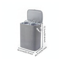 Large Capacity Foldable Laundry Basket Handles Rectangular Laundry Basket for Bedroom