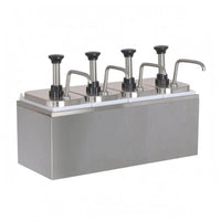 Sauce Pump Press-to-Dispense Stainless Steel Sauce Pump Accurate Dispensing