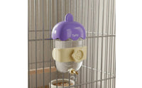 Leak-Proof Parrot Pin Water Feeder Easy Installation Parrot Water Feeder Odorless & Safe Ice-Treat Design Bird Waterer Wide Mouth for Cockatiels, Budgies
