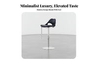 Minimalist Design Adjustable rotate Bar Stool Stable Base Adjustable rotate Stool Upholstered Seat Counter Chair Ergonomic supportrest for Homeowners, Adults, Interior Designers, Restaurant, Cafe, Kitchen, Dining Room