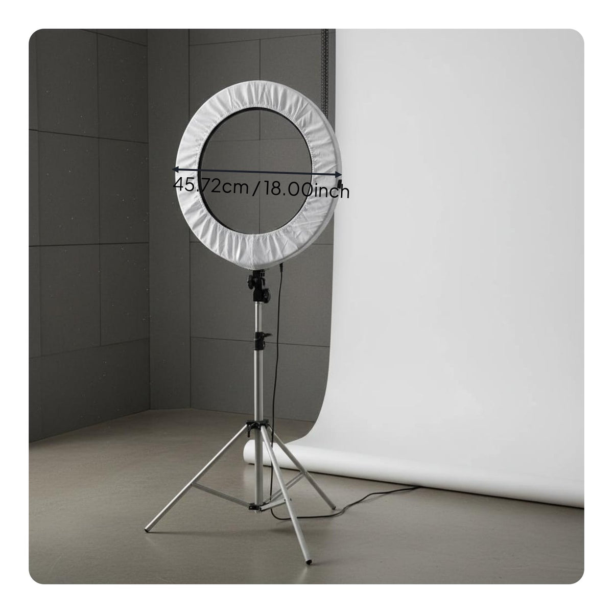4 Pieces Easy Installation Circular Light Modifier Cloth Portable Circular Light Soft Cover Lighting Accessory for Photographers, Content Creators, Makeup Artists, Studio, Live Broadcasting, Portrait Photography, Vlogging