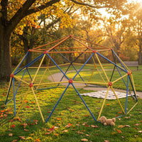 Kids Climbing Dome Holds Dome Climbing Frame Red Joints Playground Equipment for Backyard