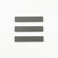 3 Pieces Molded Track Crossing Panels Textured Scenery Compatible Toy Accessory Safe for Dioramas